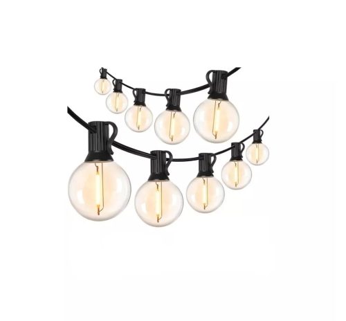 Napelemes szolár fényfüzér 25 db LED izzó, 7,6 m, 4 féle fény variáció, időzítő, fényerő szabályozás - EXOD HX-M25